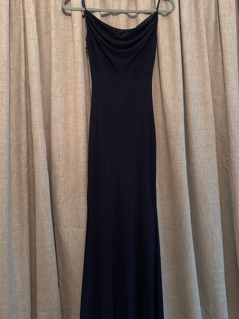 Windsor Black Cowl Neck Maxi Slip Dress